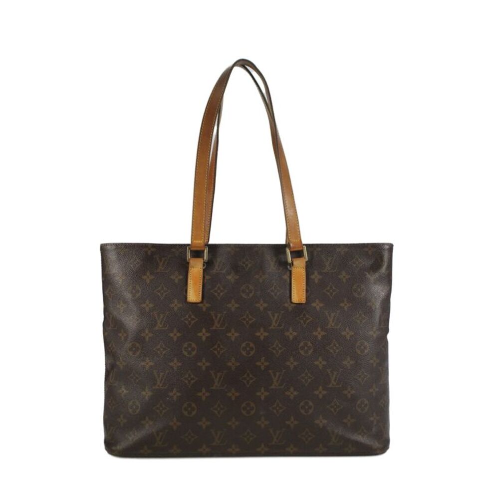 Louis Vuitton Womens Coated Canvas Monogram Caba Tote Handbag Brown